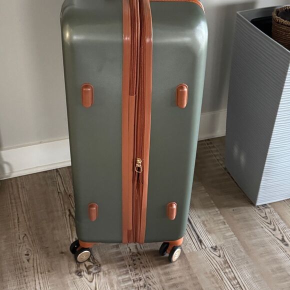 Badgley Mischka Mia 26”Luggage Spinner Vintage Vegan Exp Travel Bag suitcase - Picture 11 of 14